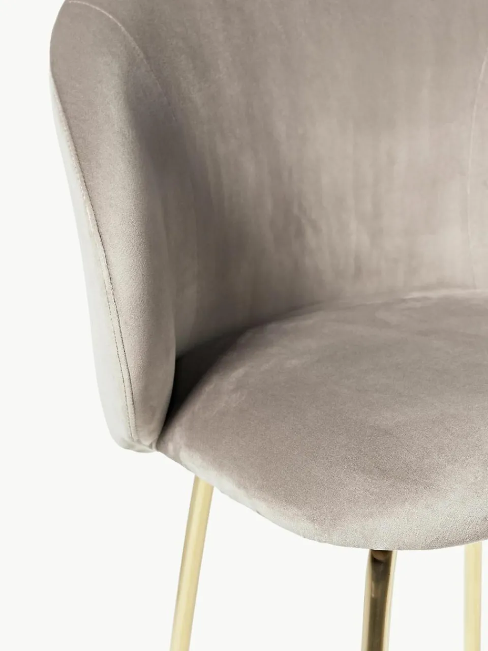 Fluwelen barstoel Luisa^Westwing Collection Hot