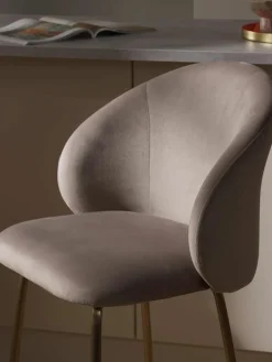 Fluwelen barstoel Luisa^Westwing Collection Hot