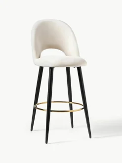 Fluwelen barstoel Rachel^Westwing Collection New