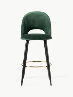 Fluwelen barstoel Rachel^Westwing Collection Best