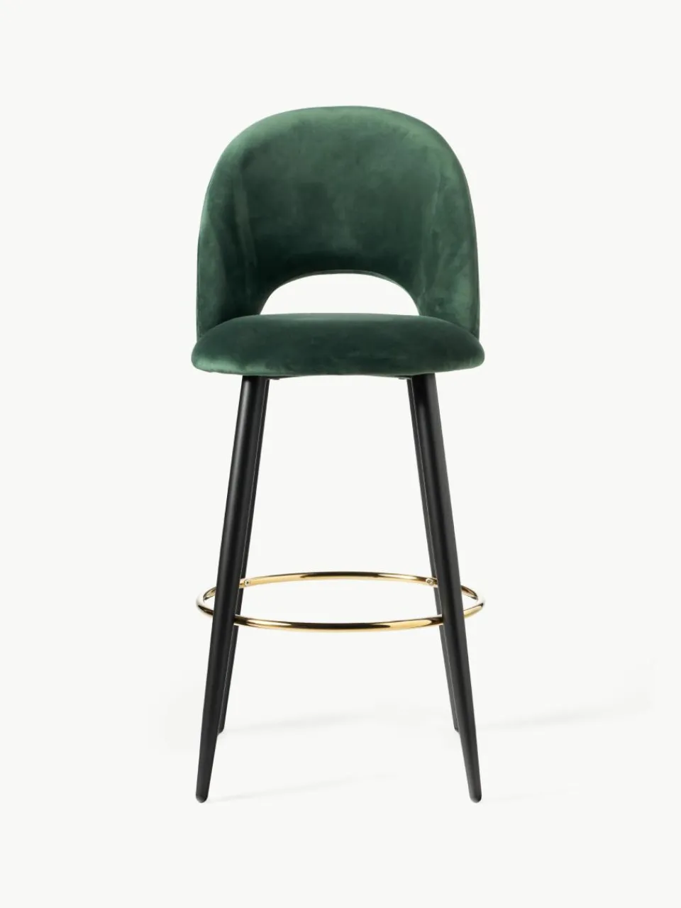 Fluwelen barstoel Rachel^Westwing Collection Best