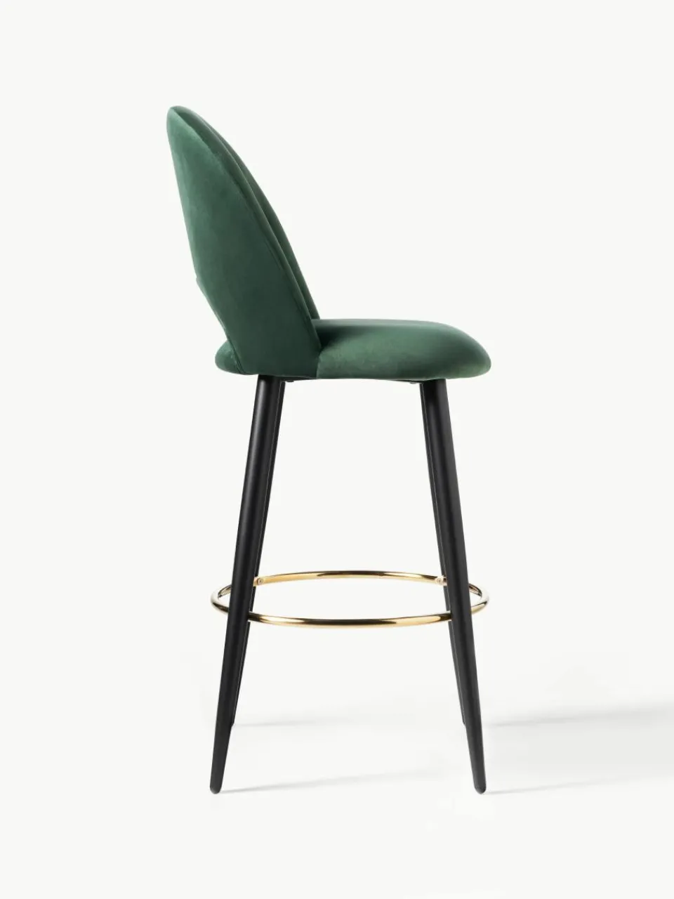 Fluwelen barstoel Rachel^Westwing Collection Best