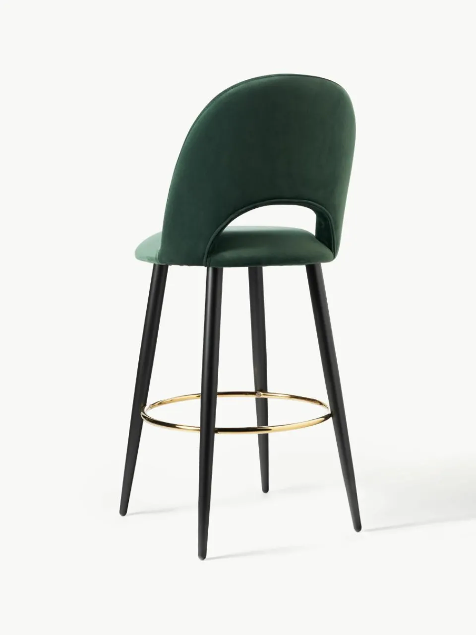 Fluwelen barstoel Rachel^Westwing Collection Best