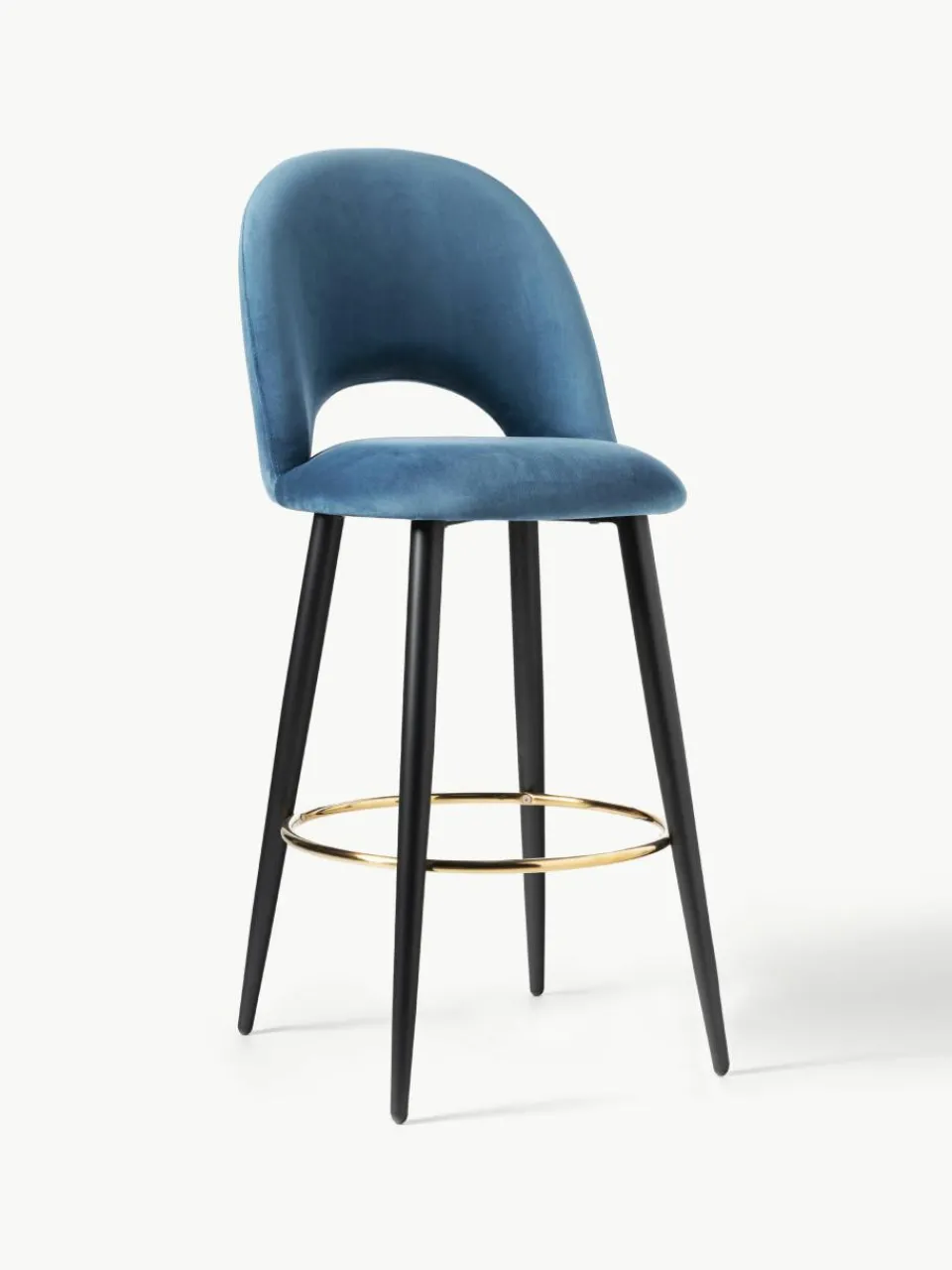 Fluwelen barstoel Rachel^Westwing Collection Online