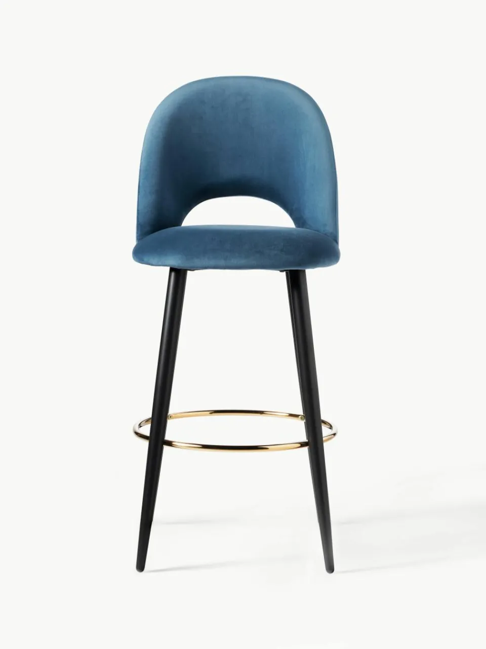 Fluwelen barstoel Rachel^Westwing Collection Online