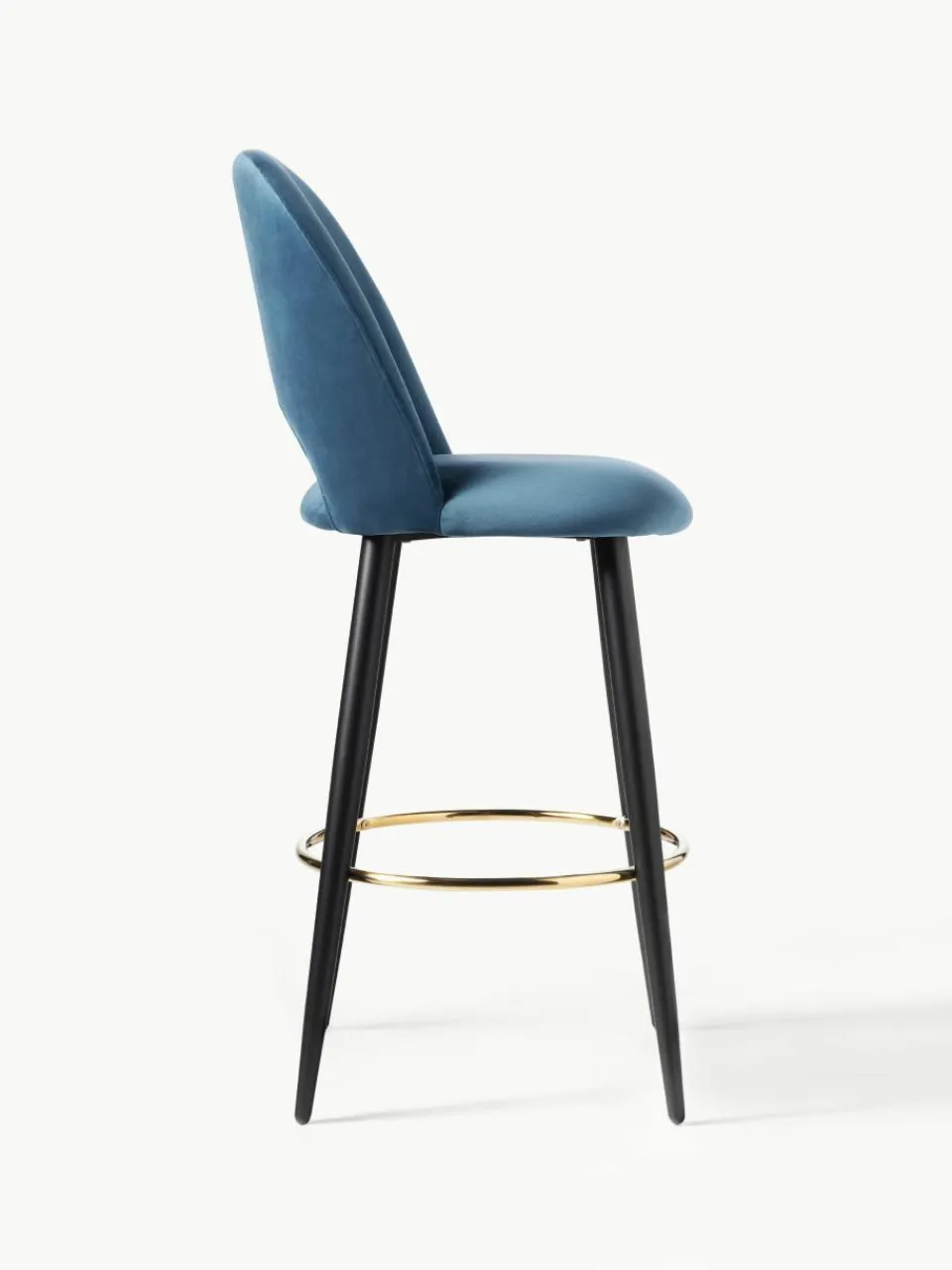Fluwelen barstoel Rachel^Westwing Collection Online