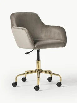 Fluwelen bureaustoel Lucie^Westwing Collection Outlet