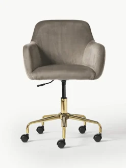 Fluwelen bureaustoel Lucie^Westwing Collection Outlet
