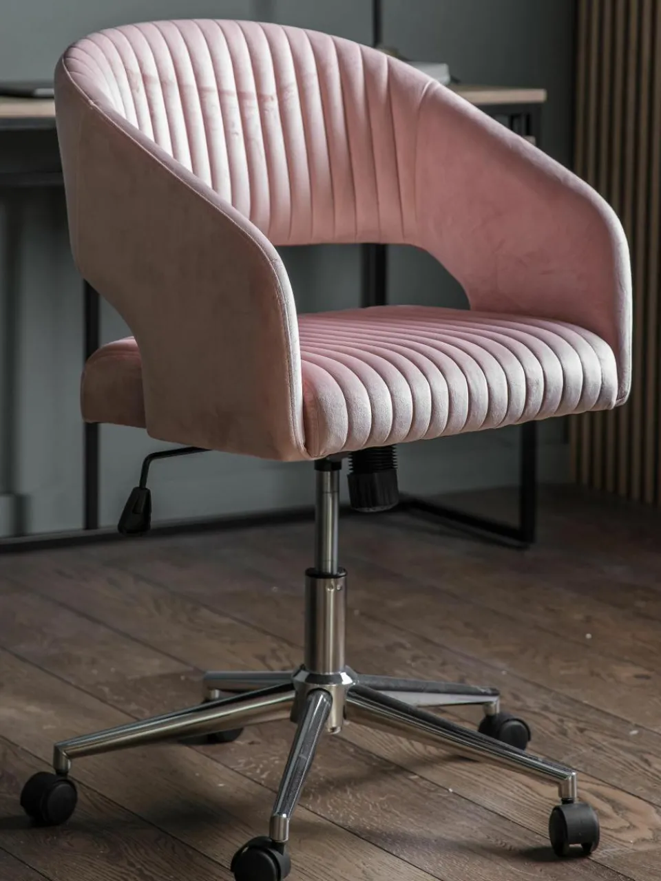 Fluwelen bureaustoel Murray, in hoogte verstelbaar^Westwing New