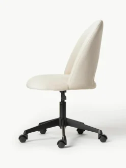 Fluwelen bureaustoel Rachel, in hoogte verstelbaar^Westwing Collection Best