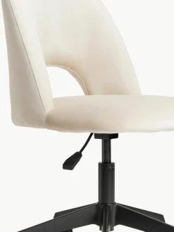 Fluwelen bureaustoel Rachel, in hoogte verstelbaar^Westwing Collection Best