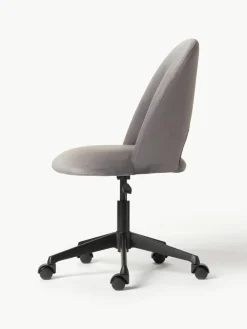 Fluwelen bureaustoel Rachel, in hoogte verstelbaar^Westwing Collection Outlet