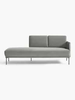 Fluwelen chaise longue Fluente^Westwing Collection Online