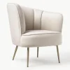 Fluwelen cocktailfauteuil Louise^Westwing Collection Online