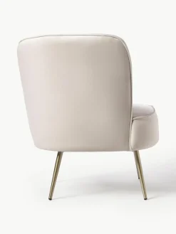 Fluwelen cocktailfauteuil Louise^Westwing Collection Online