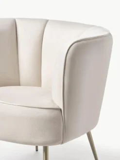 Fluwelen cocktailfauteuil Louise^Westwing Collection Online