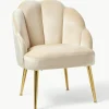 Fluwelen cocktailfauteuil Helle^Westwing Collection Sale
