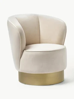 Fluwelen cocktailfauteuil Olivia^Westwing Collection Fashion