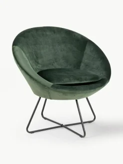 Fluwelen cocktailfauteuil Center^Westwing Clearance