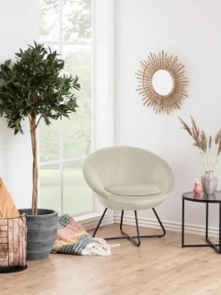 Fluwelen cocktailfauteuil Center^Westwing Fashion