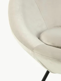 Fluwelen cocktailfauteuil Center^Westwing Fashion