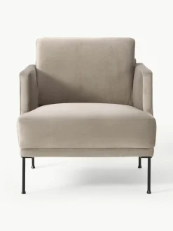 Fluwelen fauteuil Fluente^Westwing Collection Clearance