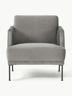 Fluwelen fauteuil Fluente^Westwing Collection Clearance