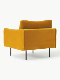 Fluwelen fauteuil Moby^Westwing Collection Best