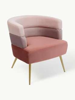 Fluwelen fauteuil Sandwich in retro design^Kare Design Online