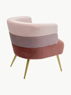 Fluwelen fauteuil Sandwich in retro design^Kare Design Online