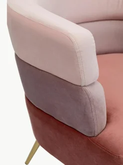 Fluwelen fauteuil Sandwich in retro design^Kare Design Online