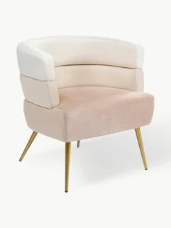 Fluwelen fauteuil Sandwich in retro-design^Kare Design Outlet