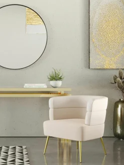 Fluwelen fauteuil Sandwich in retro-design^Kare Design Outlet