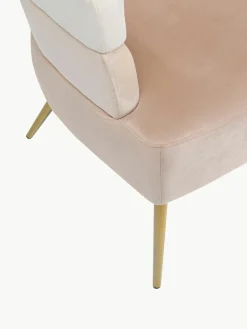 Fluwelen fauteuil Sandwich in retro-design^Kare Design Outlet