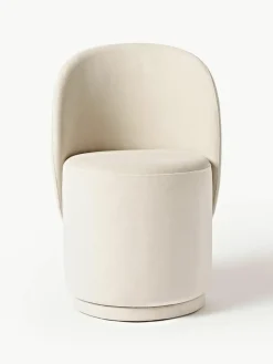Fluwelen gestoffeerde stoel Zeyno^Westwing Collection Online