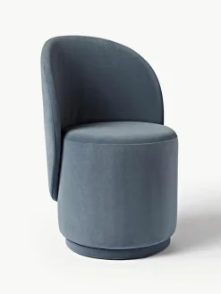 Fluwelen gestoffeerde stoel Zeyno^Westwing Collection Online