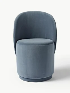 Fluwelen gestoffeerde stoel Zeyno^Westwing Collection Online