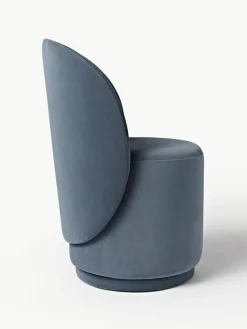 Fluwelen gestoffeerde stoel Zeyno^Westwing Collection Online