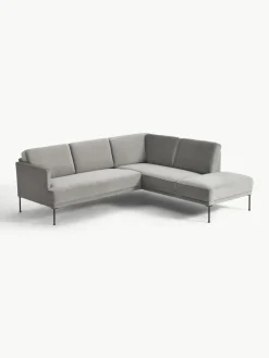 Fluwelen hoekbank Fluente^Westwing Collection Clearance