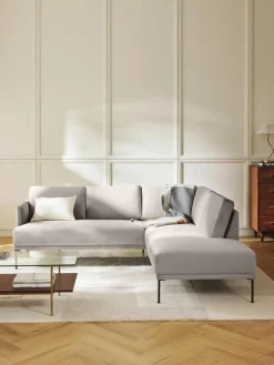 Fluwelen hoekbank Fluente^Westwing Collection Best