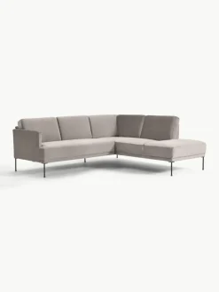 Fluwelen hoekbank Fluente^Westwing Collection Best