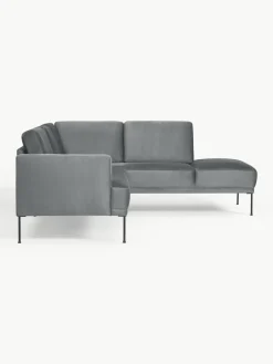 Fluwelen hoekbank Fluente^Westwing Collection Outlet