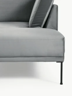 Fluwelen hoekbank Fluente^Westwing Collection Outlet