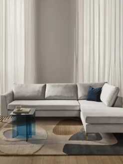 Fluwelen hoekbank Luna^Westwing Collection Outlet