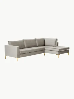 Fluwelen hoekbank Luna^Westwing Collection Outlet