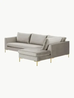 Fluwelen hoekbank Luna^Westwing Collection Outlet