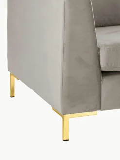 Fluwelen hoekbank Luna^Westwing Collection Outlet