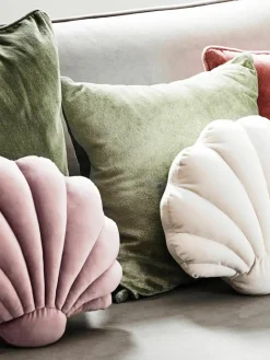 Fluwelen kussen Shell in schelp vorm^Westwing Collection Sale