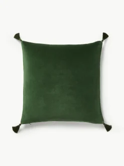 Fluwelen kussenhoes Amara met geborduurde kerstboom^Westwing Collection Discount