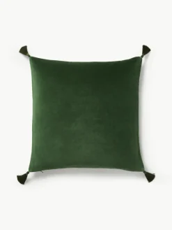 Fluwelen kussenhoes Amara met geborduurde kerstboom^Westwing Collection Discount